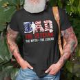American Veteran Grandpa - Dad Veteran Myth Legend Unisex T-Shirt Gifts for Old Men