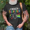Autism Awareness Support Autistic Kids Rock Spectrum Unisex T-Shirt Gifts for Old Men