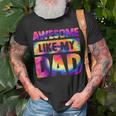 Awesome Like My Dad Matching Fathers Day Family Kids Tie Dye V2 Unisex T-Shirt Gifts for Old Men