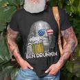 Ben Drankin Drunking Funny 4Th Of July Beer Men Woman Unisex T-Shirt Gifts for Old Men