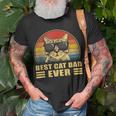 Best Cat Dad Ever Bump Fit Fathers Day Gift Daddy For Men Unisex T-Shirt Gifts for Old Men