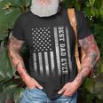 Best Dad Ever Flag American Funny Fathers Day For Dad Son Unisex T-Shirt Gifts for Old Men