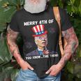 Biden Dazed Merry 4Th Of You Know The Thing 4Th Of July Unisex T-Shirt Gifts for Old Men