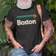 Boston Basketball B-Ball Massachusetts Green Retro Boston Unisex T-Shirt Gifts for Old Men