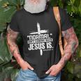 Christian Cross Faith Quote Normal Isnt Coming Back Unisex T-Shirt Gifts for Old Men