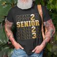 Class Of 2023 Senior 2023 Graduation Or First Day Of School Unisex T-Shirt Gifts for Old Men