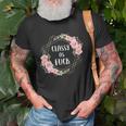 Classy As Fuck Floral Wreath Polite Offensive Feminist Gift Unisex T-Shirt Gifts for Old Men