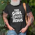 Cool Jesus Art For Girls Women Kids Jesus Christian Lover Unisex T-Shirt Gifts for Old Men