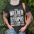 Cool Welding Art For Men Women Welder Iron Worker Pipeliner Unisex T-Shirt Gifts for Old Men