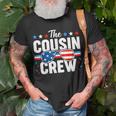 Cousin Crew 4Th Of July Patriotic American Family Matching Unisex T-Shirt Gifts for Old Men