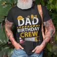 Dad Birthday Crew Construction Birthday Party Supplies Unisex T-Shirt Gifts for Old Men