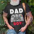 Dad Of Birthday Boy Time To Level Up Video Game Birthday Unisex T-Shirt Gifts for Old Men