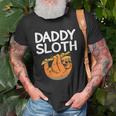 Daddy Sloth Lazy Cute Sloth Father Dad Unisex T-Shirt Gifts for Old Men