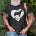 Distressed Cane Corso Heart Dog Owner Graphic Unisex T-Shirt Gifts for Old Men