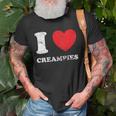Distressed Grunge Worn Out Style I Love Creampies Unisex T-Shirt Gifts for Old Men