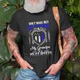Distressed My Grandpa Is A Police Officer Gift Tee Unisex T-Shirt Gifts for Old Men