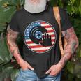 Dj Player Dad Disc Jockey Us Flag 4Th Of July Mens Gift V2 Unisex T-Shirt Gifts for Old Men