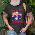 Donald Drunk Trump 4Th Of July Drinking Presidents Usa Flag Unisex T-Shirt Gifts for Old Men