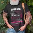 Emerson Name Emerson Name T-Shirt Gifts for Old Men