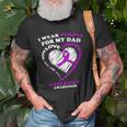 Epilepsy Awareness I Wear Purple For My Dad Unisex T-Shirt Gifts for Old Men