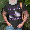 Epilepsy Warrior Usa Flag United States Flag Epilepsy Epilepsy Awareness Unisex T-Shirt Gifts for Old Men