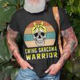 Ewings Sarcoma Warrior Skull Women Vintage Yellow Ribbon Ewings Sarcoma Ewings Sarcoma Awareness V2 Unisex T-Shirt Gifts for Old Men