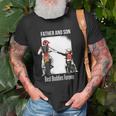 Father And Son Best Buddies Forever Fist Bump Dirt Bike Unisex T-Shirt Gifts for Old Men