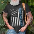 Fathers Day Best Dad Ever With Us American Flag V2 Unisex T-Shirt Gifts for Old Men