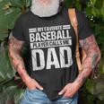 Favorite Baseball Player Calls Me Dad Unisex T-Shirt Gifts for Old Men