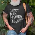 Fishing Daddy Man Fishing Legend Proud Fisherman Dad Fish T-shirt Gifts for Old Men