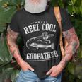 Fishing Reel Cool Godfather Unisex T-Shirt Gifts for Old Men