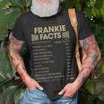 Frankie Name Frankie Facts T-Shirt Gifts for Old Men