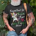 Friends Dont Let Friends Fight Celiac Disease Alone Unicorn Green Ribbon Celiac Disease Celiac Disease Awareness Unisex T-Shirt Gifts for Old Men