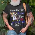 Friends Dont Let Friends Fight Chronic Inflammatory Demyelinating Polyneuropathy Cidp Alone Unicorn Blue Ribbon Cidp Support Cidp Awareness V2 Unisex T-Shirt Gifts for Old Men