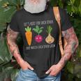 Funny Cute Lets Root For Each Other Vegetable Garden Lover Unisex T-Shirt Gifts for Old Men