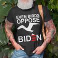 Funny Even Birds Oppose Biden Unisex T-Shirt Gifts for Old Men