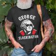 Funny George Sloshington 4Th Of July Aviator American Unisex T-Shirt Gifts for Old Men