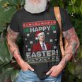 Funny Joe Biden Happy Easter Ugly Christmas Unisex T-Shirt Gifts for Old Men