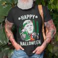 Funny Leprechaun Biden Happy Halloween For St Patricks Day Unisex T-Shirt Gifts for Old Men