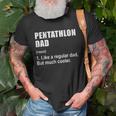 Funny Pentathlon Dad Like Dad But Much Cooler Definition Unisex T-Shirt Gifts for Old Men