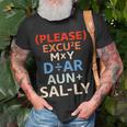 Funny Please Excuse My Dear Aunt Sally Lovers Math Unisex T-Shirt Gifts for Old Men