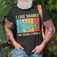 Funny Shark Design For Kids Men Women Animal Shark Stuff Unisex T-Shirt Gifts for Old Men
