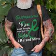 Gastroparesis Warrior Skull Women Vintage Green Ribbon Gastroparesis Gastroparesis Awareness V2 Unisex T-Shirt Gifts for Old Men