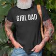 Girl Dad Fathers Day Gift From Daughter Baby Girl Raglan Baseball Tee Unisex T-Shirt Gifts for Old Men