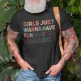 Girls Just Want To Have Fundamental Human Rights Feminist V2 Unisex T-Shirt Gifts for Old Men