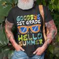 Goodbye 1St Grade Hello Summer Last Day Of School Boys Kids Unisex T-Shirt Gifts for Old Men