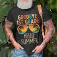 Goodbye 1St Grade Hello Summer Last Day Of School Boys Kids V2 Unisex T-Shirt Gifts for Old Men