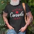 Happy Canada Day Funny Maple Leaf Canadian Flag Kids Unisex T-Shirt Gifts for Old Men