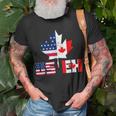 Happy Canada Day Usa Pride Us Flag Day Useh Canadian Unisex T-Shirt Gifts for Old Men