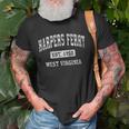 Harpers Ferry West Virginia Wv Vintage Established Sports Unisex T-Shirt Gifts for Old Men